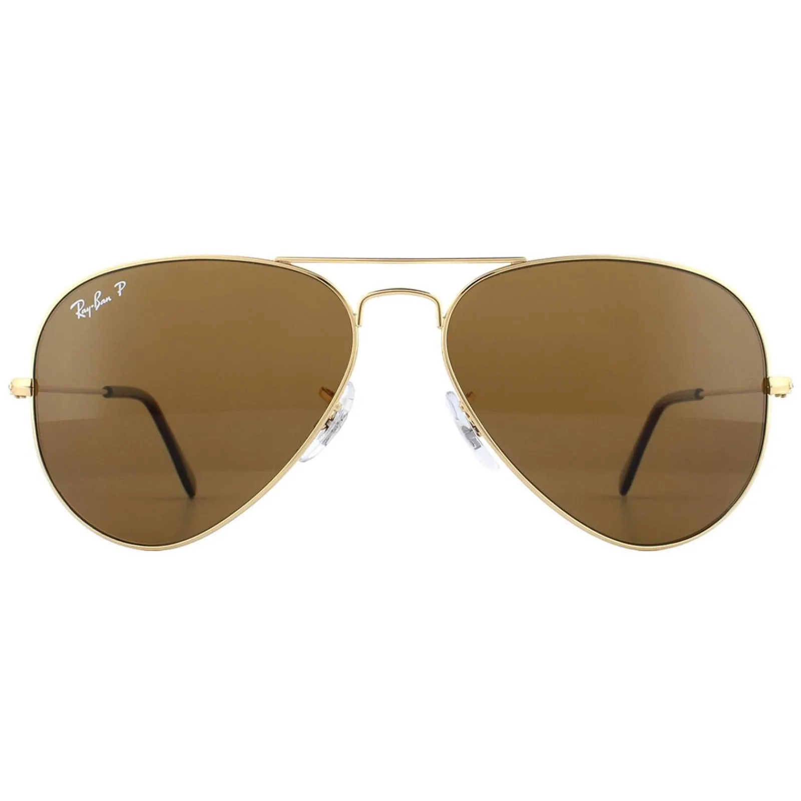 Ray-Ban Polarised|Ray-Ban^Sunglasses Aviator 3025 Gold Brown Polarized 001/57
