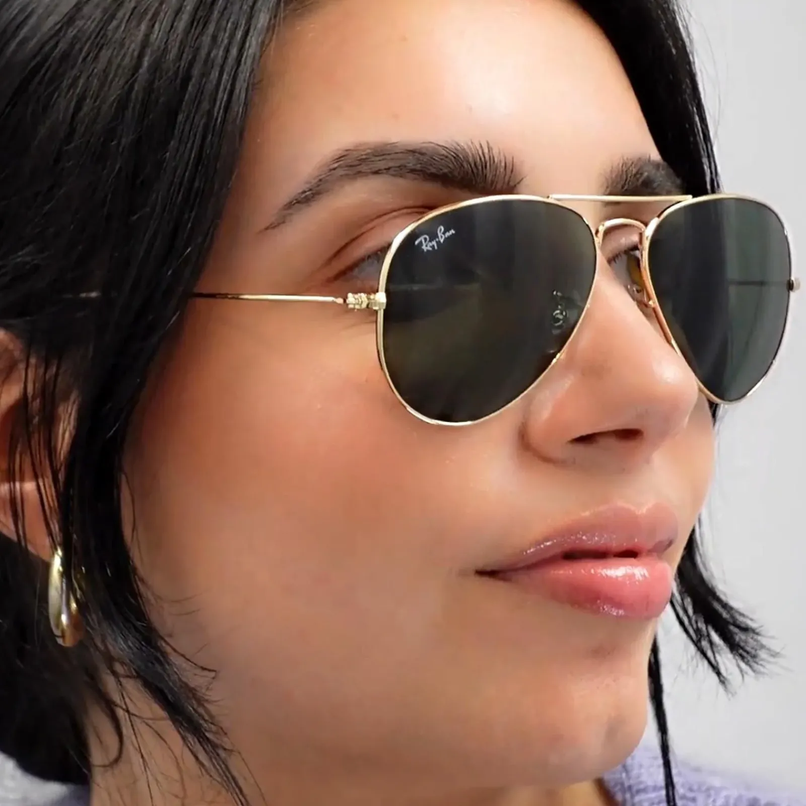 Ray-Ban Ray-Ban|Aviator^Sunglasses Aviator 3025 001 Gold Green 62mm