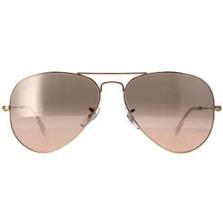 Ray-Ban Ray-Ban|Aviator^Sunglasses Aviator 3025 Gold Brown-Pink Silver Mirror 001/3E 5