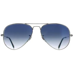 Ray-Ban Ray-Ban|Aviator^Sunglasses Aviator 3025 Silver Gradient Light Blue 003/3F 55mm