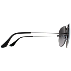Ray-Ban Polarised|Ray-Ban^Sunglasses Aviator 3025 Gunmetal Polarized Blue Gradient Grey