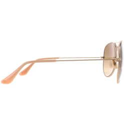 Ray-Ban Polarised^Sunglasses Aviator 3025 112/M2 Shiny Gold Brown Gradient Polar