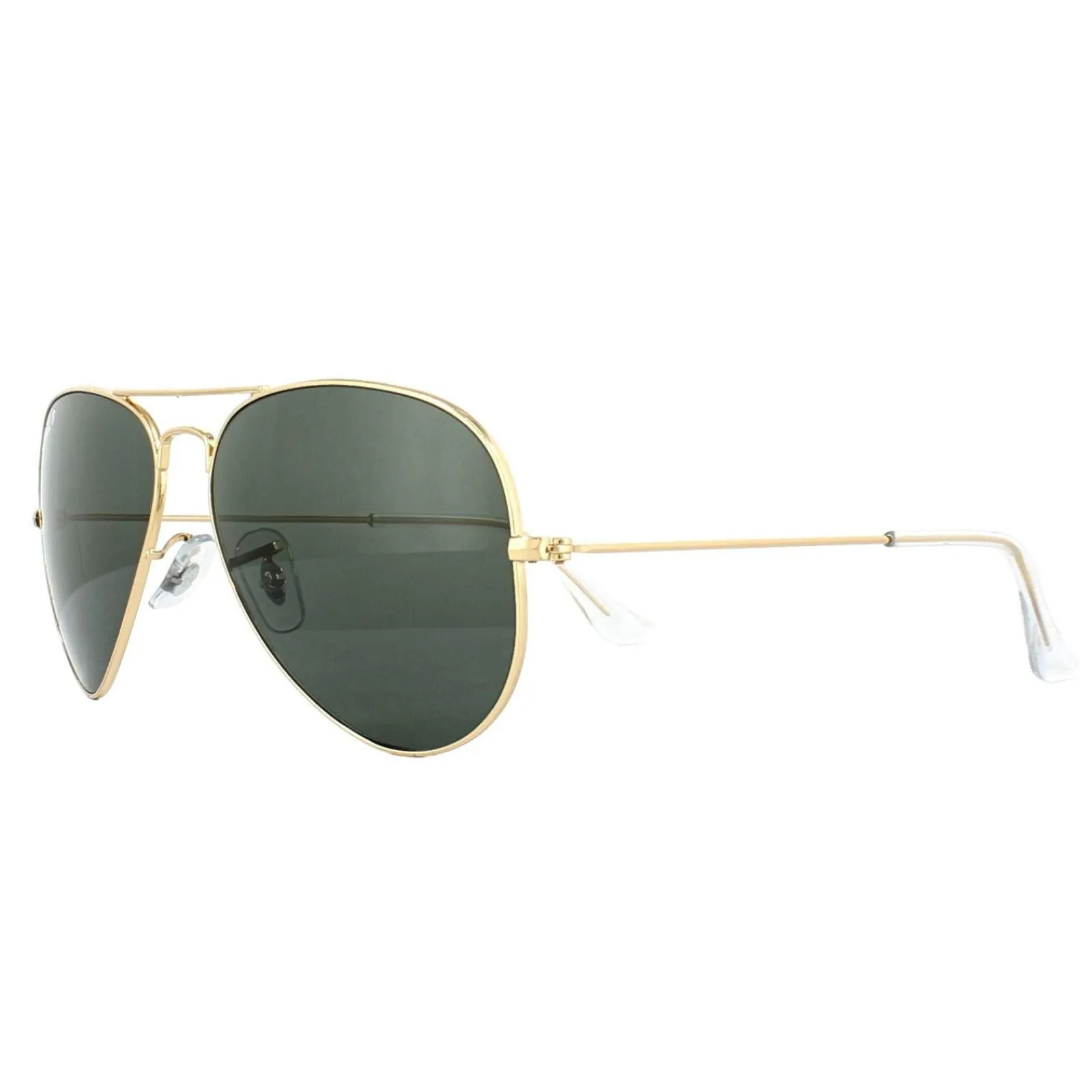 Ray-Ban Polarised|Ray-Ban^Sunglasses Aviator 3025 Gold Green Polarized 001/58 62mm