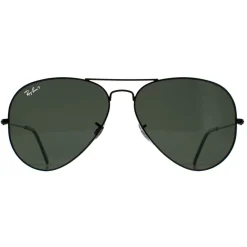 Ray-Ban Polarised|Ray-Ban^Sunglasses Aviator 3025 002/58 Black Polarized