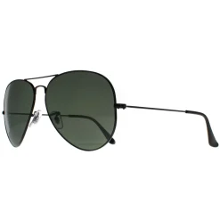 Ray-Ban Polarised|Ray-Ban^Sunglasses Aviator 3025 002/58 Black Polarized
