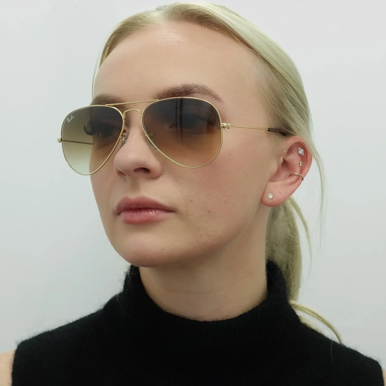 Ray-Ban Ray-Ban|Aviator^Sunglasses Aviator RB3025 001/51 Gold Brown Gradient 55mm Smal