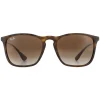Ray-Ban Ray-Ban|Ray-Ban^Sunglasses Chris 4187 856/13 Rubber Havana Gradient Brown