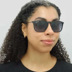 Ray-Ban Ray-Ban|Ray-Ban^Sunglasses Chris 4187 622/8G Rubber Black Gradient Grey