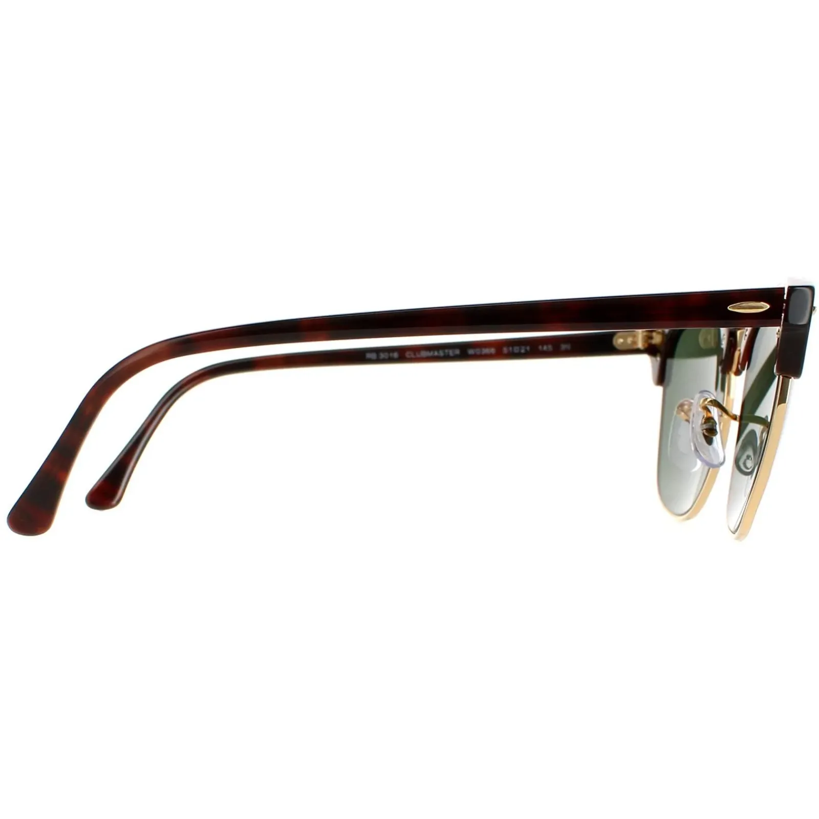 Ray-Ban Ray-Ban|Ray-Ban^Sunglasses Clubmaster 3016 W0366 Havana Green G-15 Large 51mm
