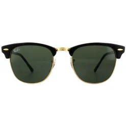 Ray-Ban Ray-Ban|Round^Sunglasses Clubmaster 3016 W0365 Black Green G-15 Small 49mm
