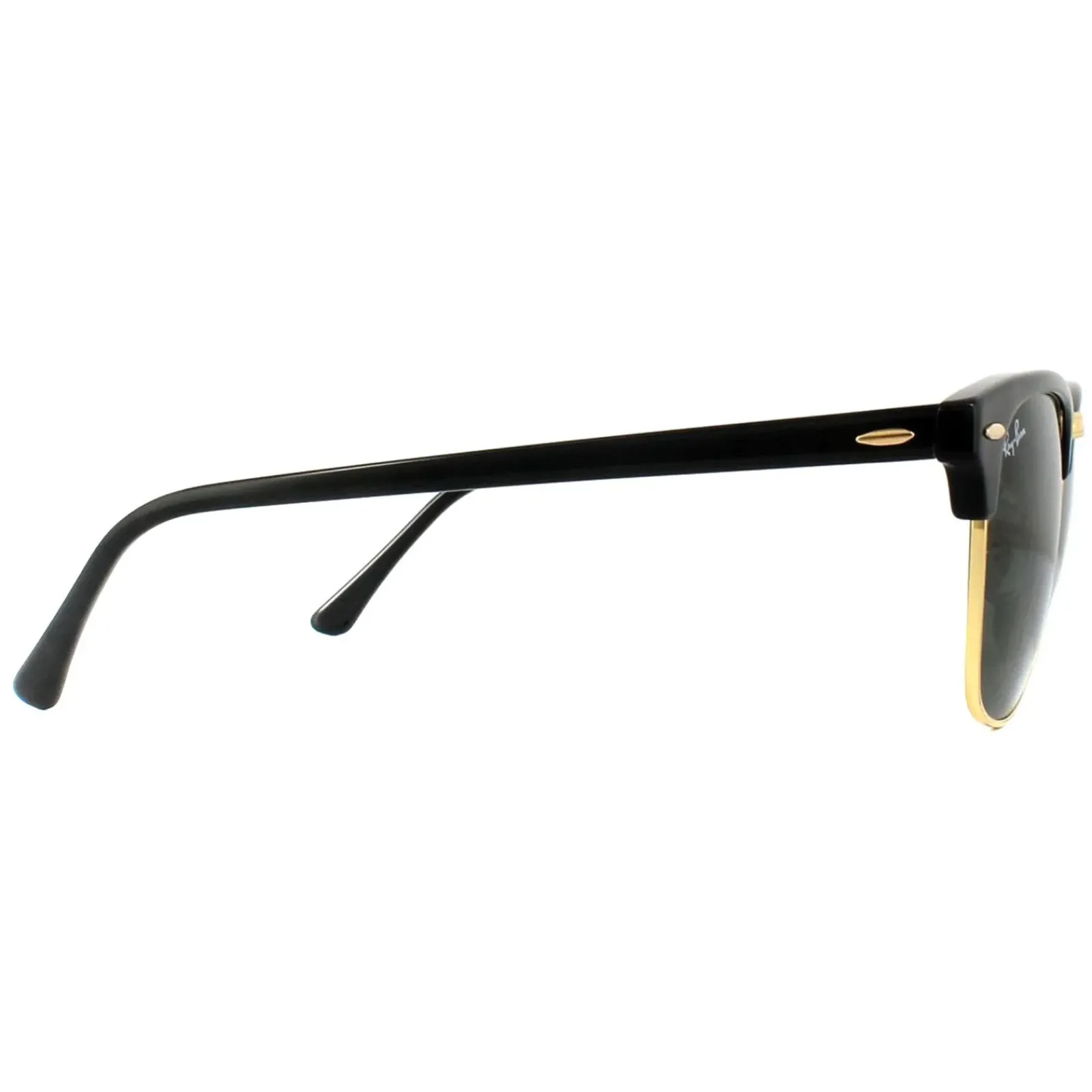 Ray-Ban Ray-Ban|Round^Sunglasses Clubmaster 3016 W0365 Black Green G-15 Small 49mm