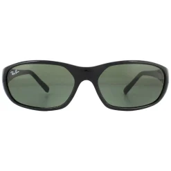 Ray-Ban Rectangle^Sunglasses Daddy O II RB2016 601/31 Black G-15 Green