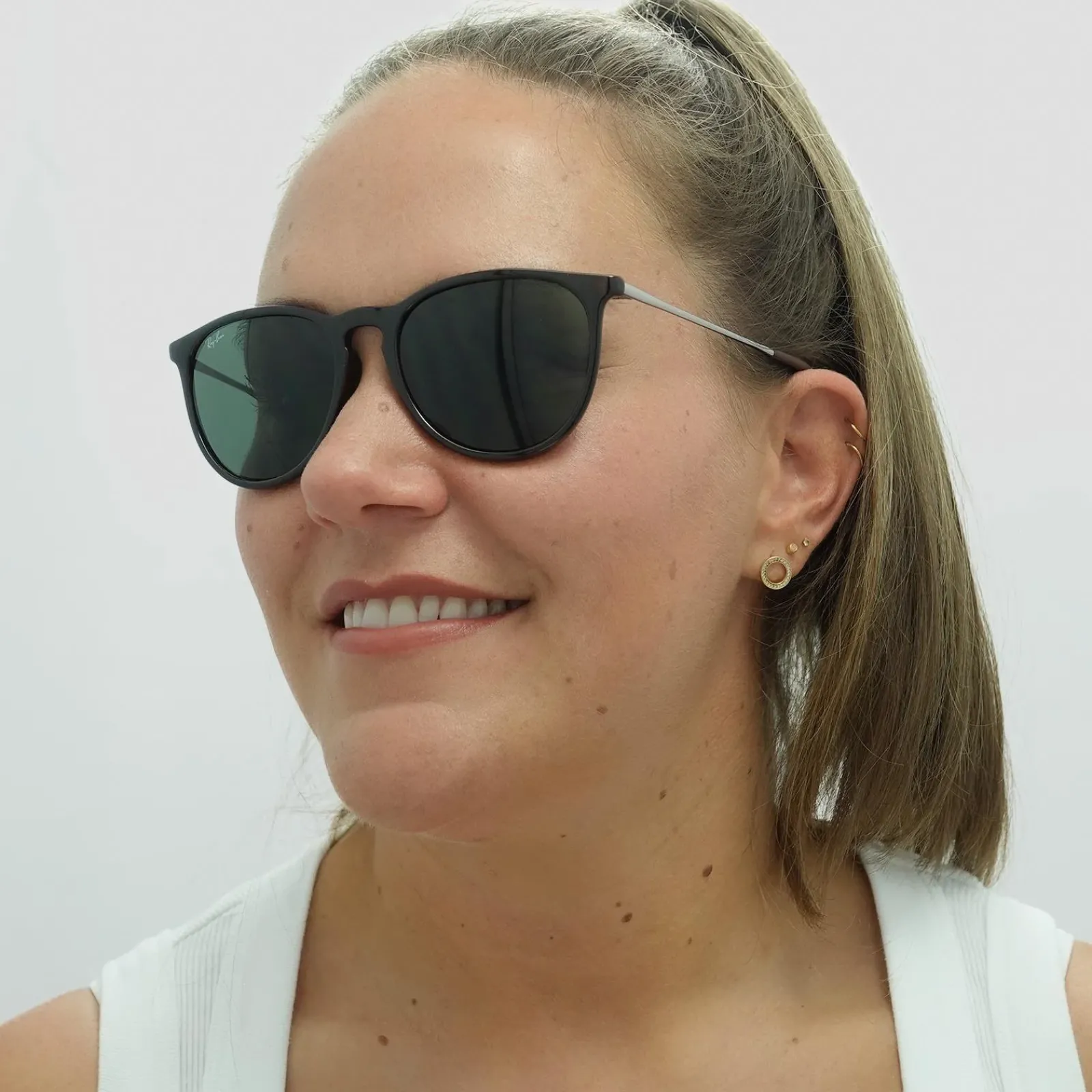Ray-Ban Ray-Ban|Ray-Ban^Sunglasses Erika 4171 710/71 Tortoise & Gunmetal Green