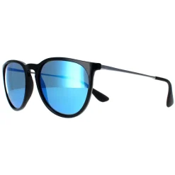 Ray-Ban Ray-Ban|Ray-Ban^Sunglasses Erika 4171 601/55 Black & Gunmetal Blue Mirror