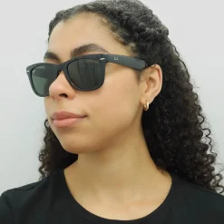 Ray-Ban Ray-Ban|Rectangle^Sunglasses Folding Wayfarer 4105 Black 601 50mm