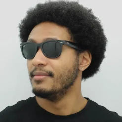 Ray-Ban Ray-Ban|Rectangle^Sunglasses Folding Wayfarer 4105 Black 601 50mm