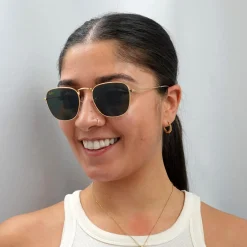 Ray-Ban Ray-Ban|Ray-Ban^Sunglasses Frank Legend RB3857 919631 Gold Green G-15