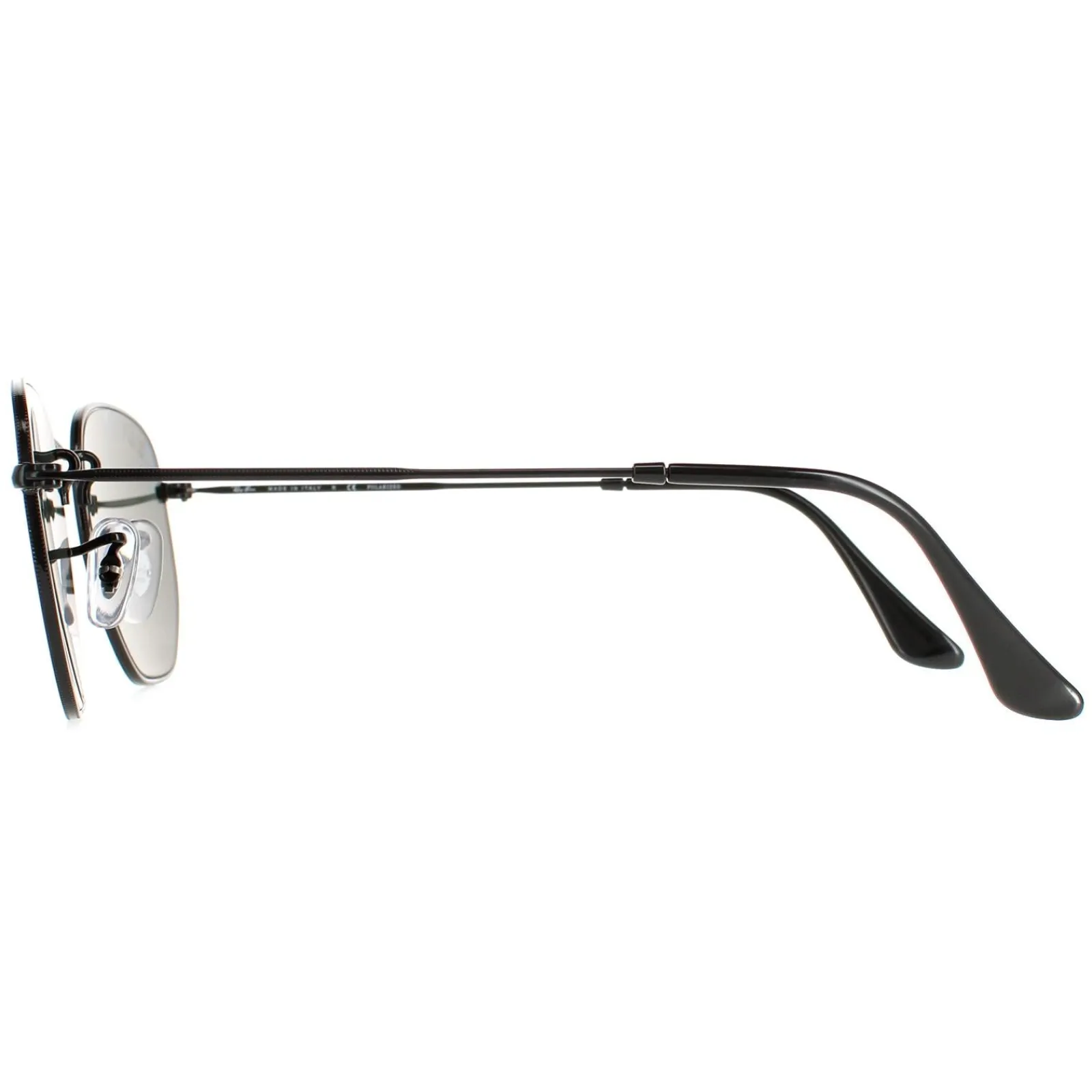 Ray-Ban Square|Polarised^Sunglasses Hexagonal RB3548N 002/58 Polished Black Green Polar