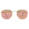 Ray-Ban Ray-Ban|Ray-Ban^Sunglasses Hexagonal 3548N 001/Z2 Gold Copper Flash Mirror