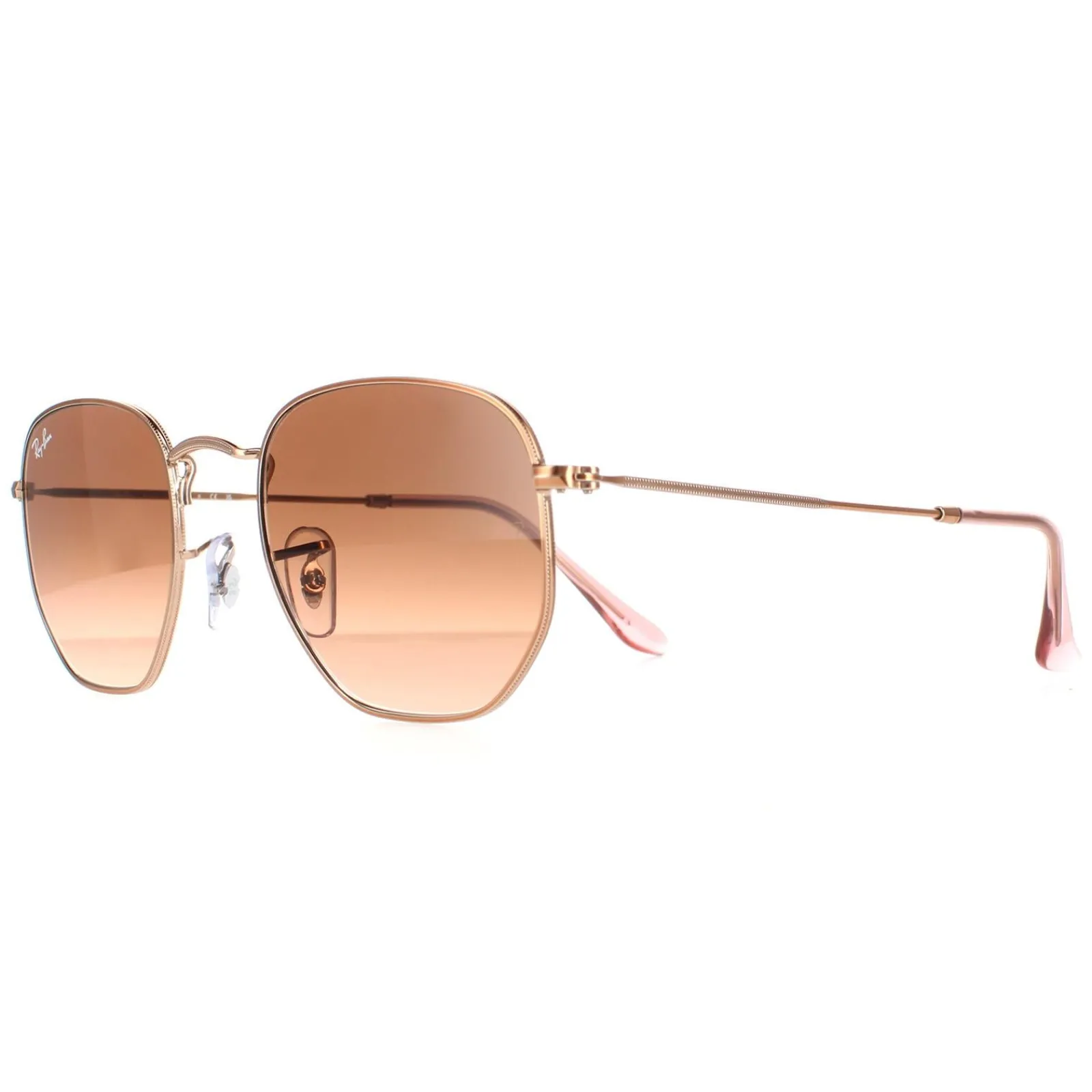 Ray-Ban Square|Ray-Ban^Sunglasses Hexagonal RB3548N 9069A5 Polished Bronze Copper Bro