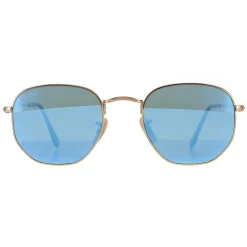 Ray-Ban Ray-Ban|Square^Sunglasses Hexagonal 3548N 001/9O Gold Light Blue Gradient Mir