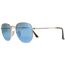 Ray-Ban Ray-Ban|Square^Sunglasses Hexagonal 3548N 001/9O Gold Light Blue Gradient Mir