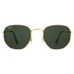 Ray-Ban Ray-Ban|Square^Sunglasses Hexagonal 3548N 001 Gold Green G-15