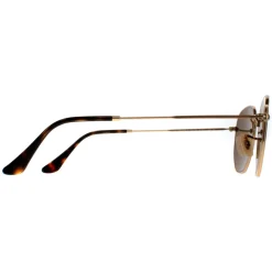 Ray-Ban Polarised|Ray-Ban^Sunglasses Hexagonal 3548N 001/57 Gold Brown Polarized 51mm
