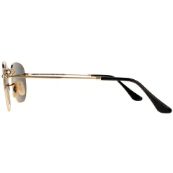 Ray-Ban Polarised|Ray-Ban^Sunglasses Hexagonal RB3548N 001/58 Gold G-15 Green Polarized