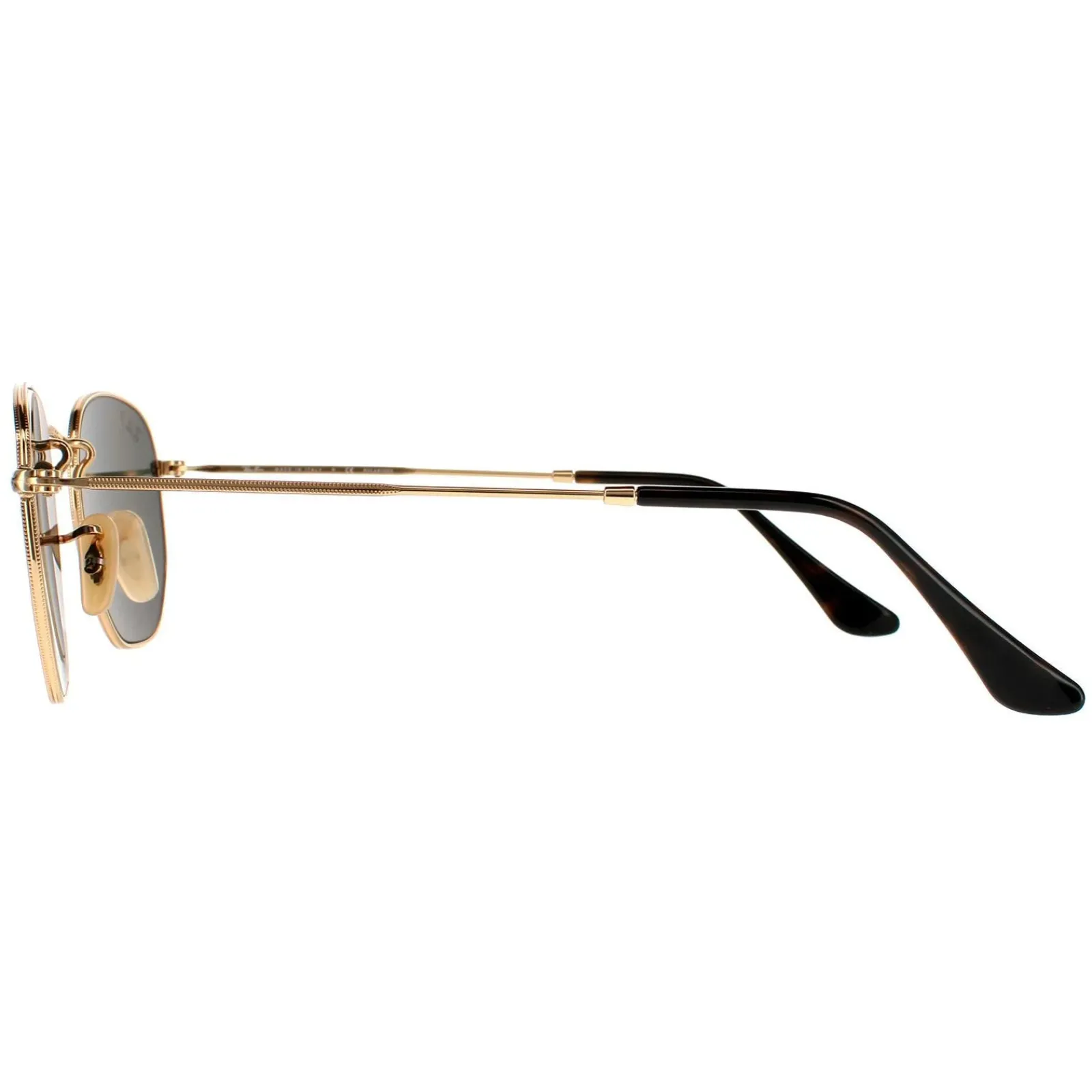 Ray-Ban Polarised|Ray-Ban^Sunglasses Hexagonal RB3548N 001/58 Gold G-15 Green Polarized