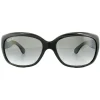 Ray-Ban Polarised|Ray-Ban^Sunglasses Jackie Ohh 4101 601/T3 Shiny Black Grey Gradient Po