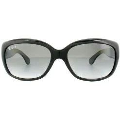 Ray-Ban Polarised|Ray-Ban^Sunglasses Jackie Ohh 4101 601/T3 Shiny Black Grey Gradient Po