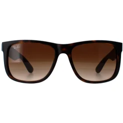 Ray-Ban Rectangle^Sunglasses Justin 4165 Rubber Light Havana Brown Gradient 710/