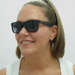 Ray-Ban Ray-Ban|Rectangle^Sunglasses Justin 4165 601/8G Rubber Black Grey Gradient
