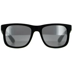 Ray-Ban Ray-Ban|Ray-Ban^Sunglasses Justin 4165 622/6G Rubber Black Grey Mirror