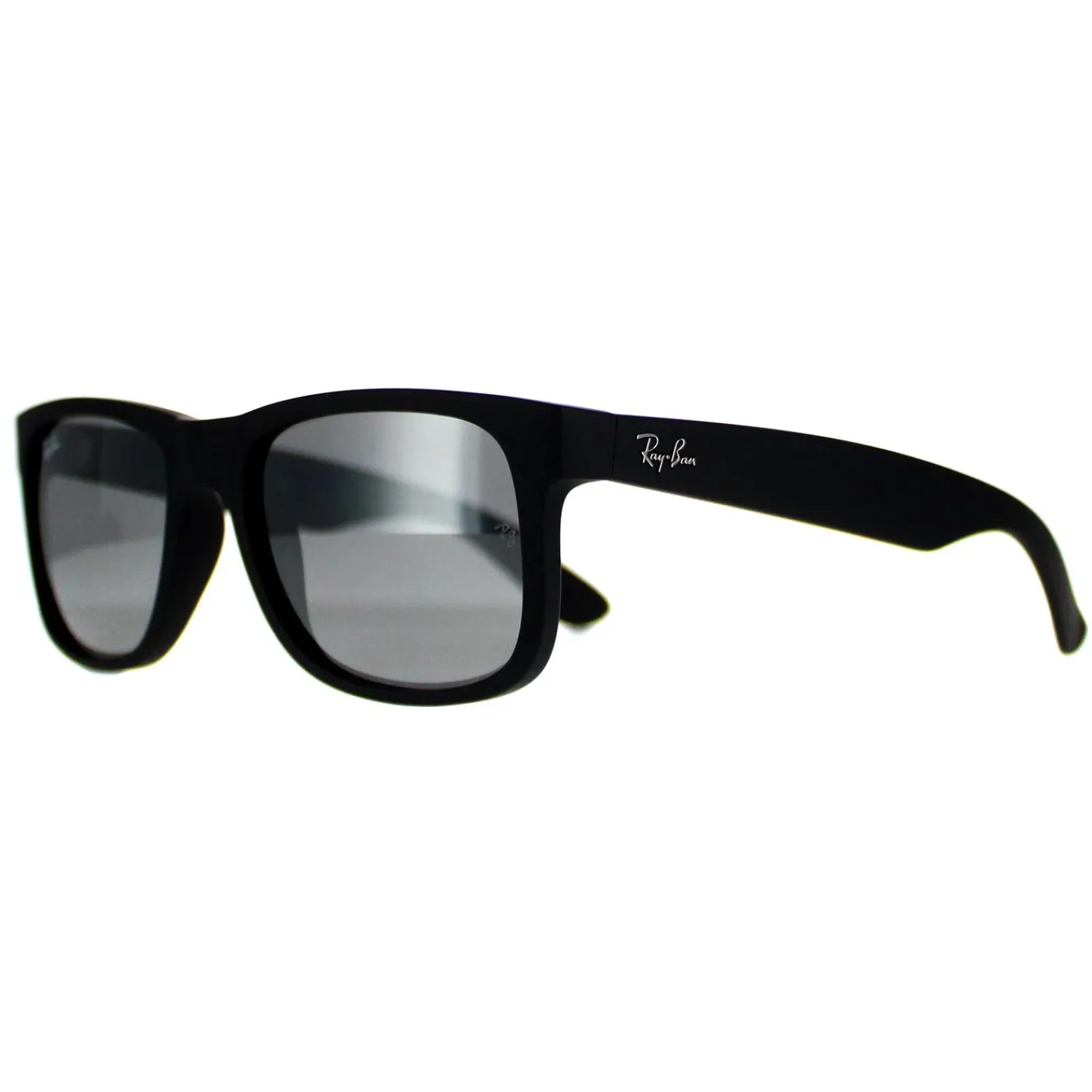 Ray-Ban Ray-Ban|Ray-Ban^Sunglasses Justin 4165 622/6G Rubber Black Grey Mirror