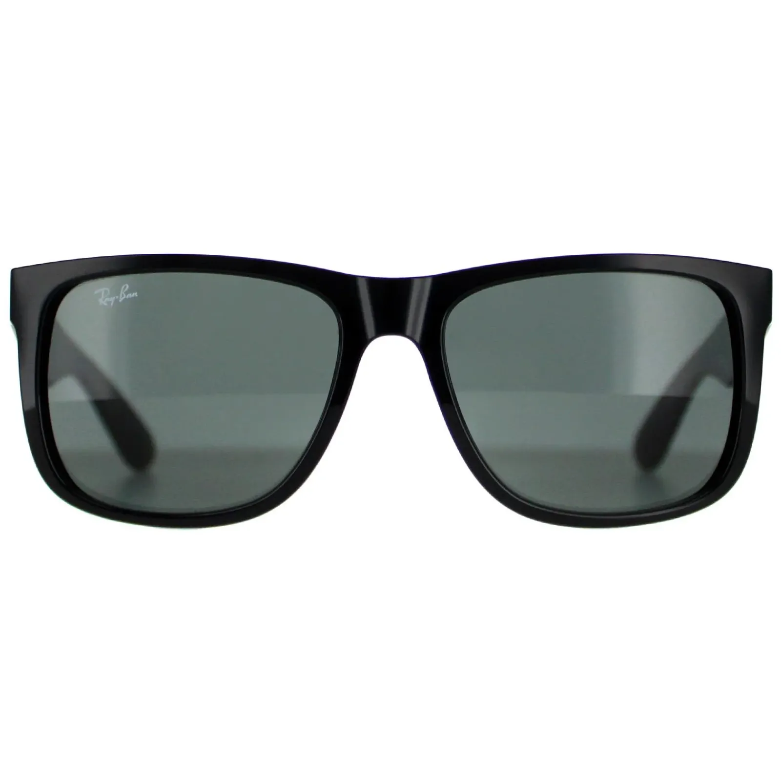 Ray-Ban Rectangle^Sunglasses Justin 4165 601/71 Shiny Black Green