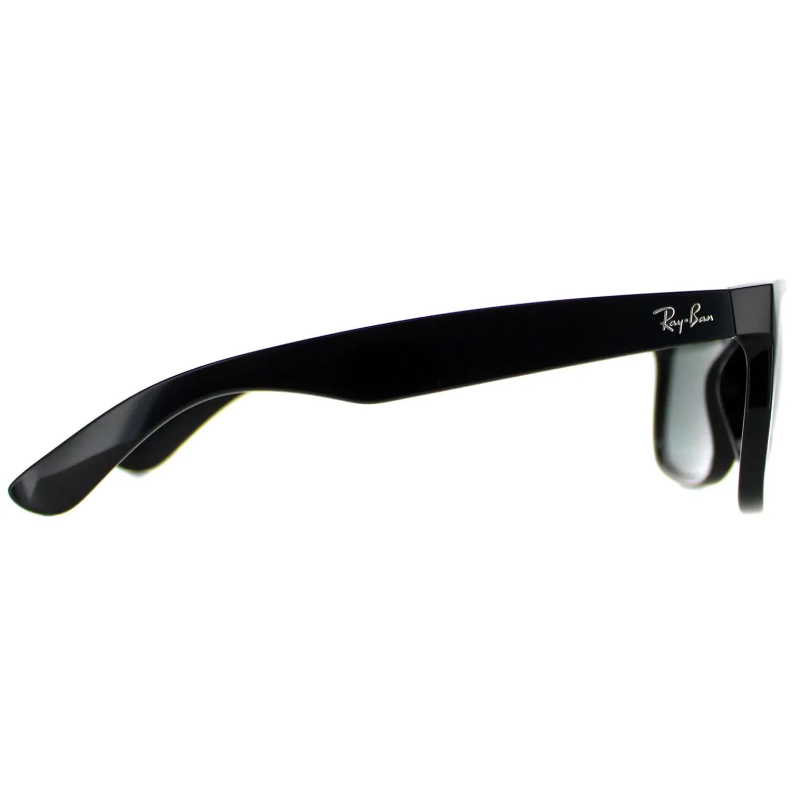 Ray-Ban Rectangle^Sunglasses Justin 4165 601/71 Shiny Black Green