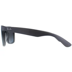 Ray-Ban Ray-Ban|Rectangle^Sunglasses Justin 4165 852/88 Rubber Grey Silver Mirror Gradie