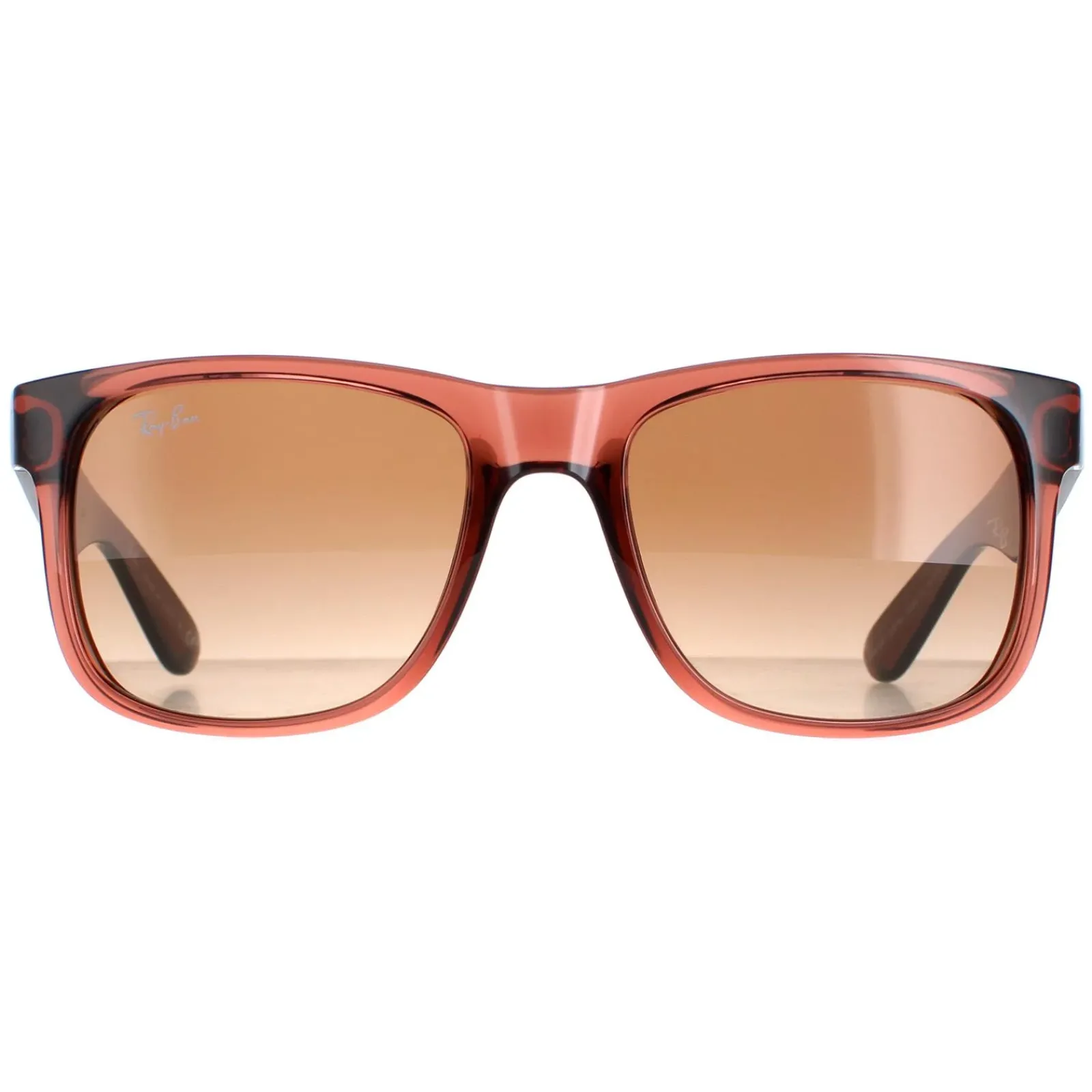 Ray-Ban Ray-Ban|Rectangle^Sunglasses Justin 4165 659413 Transparent Light Brown Brown Gr