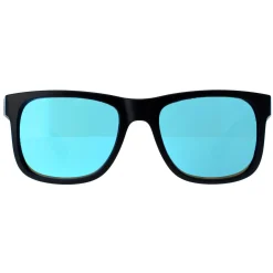 Ray-Ban Ray-Ban|Rectangle^Sunglasses Justin 4165 622/55 Rubber Black Blue Mirror