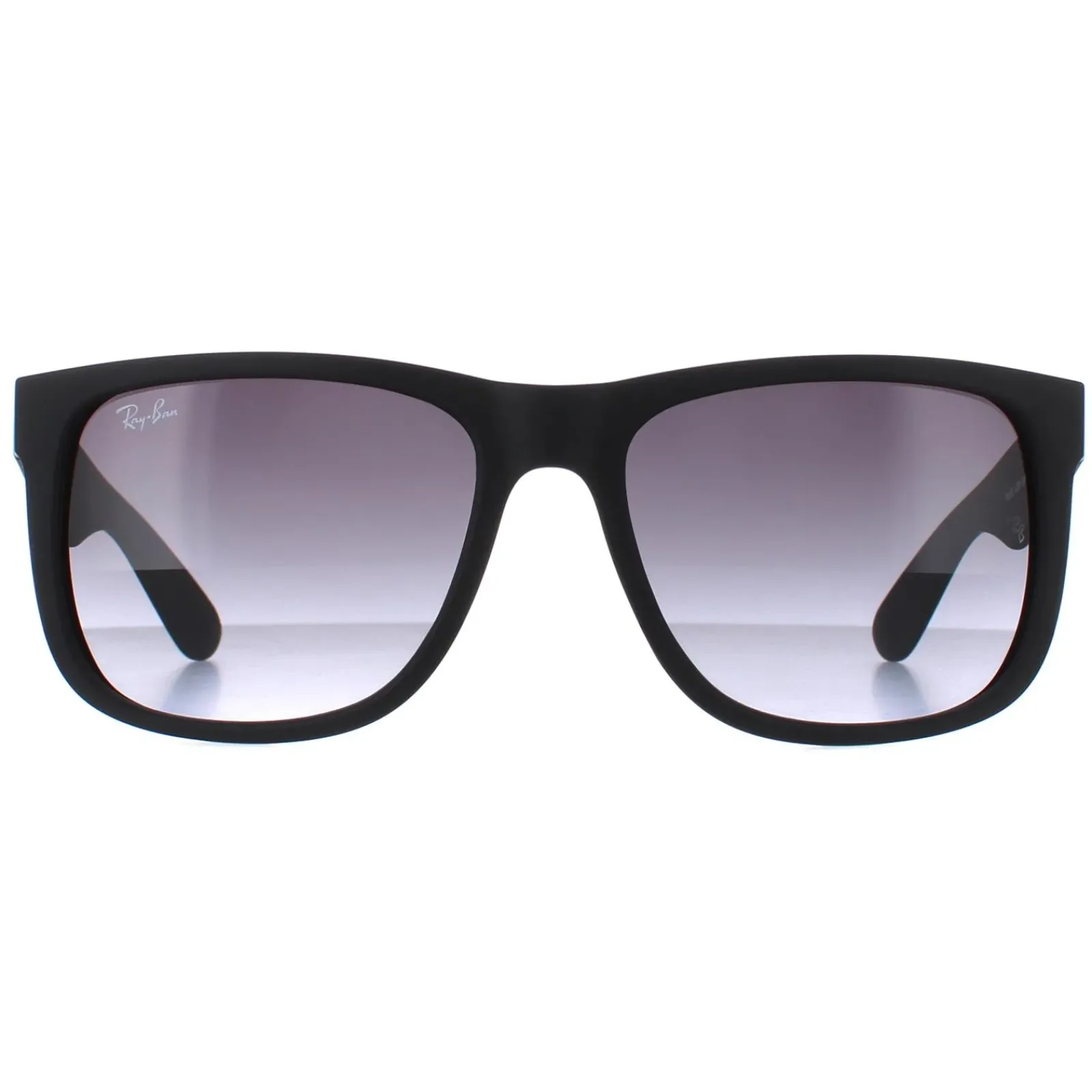 Ray-Ban Rectangle^Sunglasses Justin 4165 Rubber Black Grey Gradient 601/8G