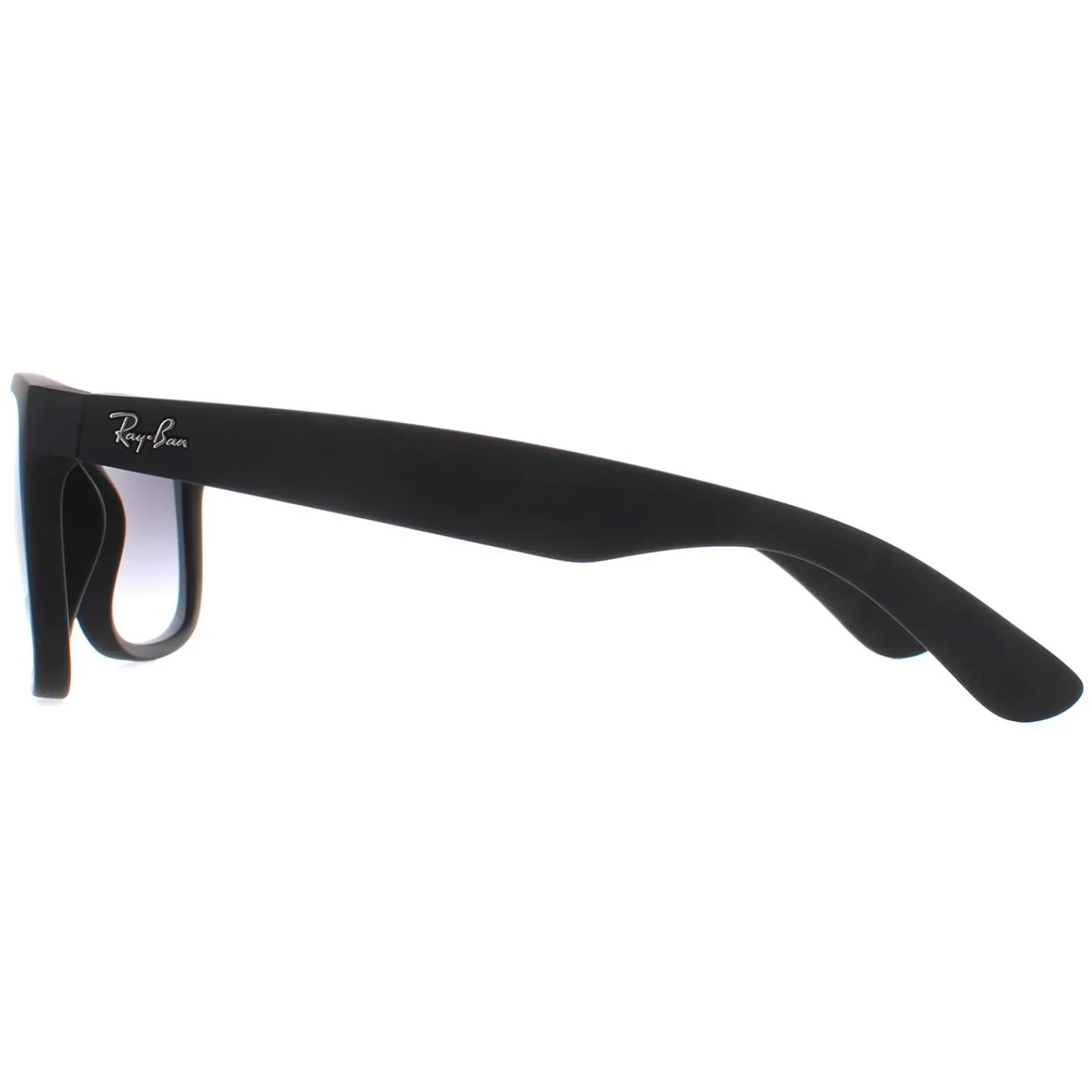 Ray-Ban Rectangle^Sunglasses Justin 4165 Rubber Black Grey Gradient 601/8G