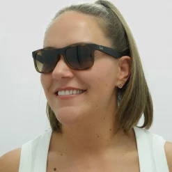 Ray-Ban Ray-Ban|Rectangle^Sunglasses Justin 4165 710/13 Rubber Light Havana Brown Gradie