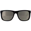 Ray-Ban Ray-Ban|Rectangle^Sunglasses Justin 4165 622/5A Black Gold Mirror