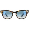 Ray-Ban Ray-Ban|Rectangle^Sunglasses Laramie RB2201 13323F Yellow Havana Blue Gradient 5