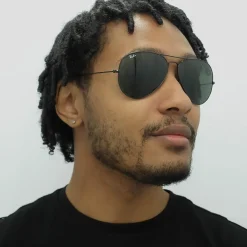 Ray-Ban Ray-Ban|Aviator^Sunglasses Large Aviator 3026 Black Green L2821
