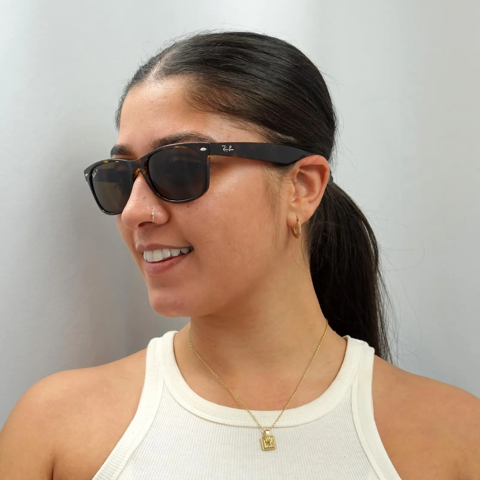Ray-Ban Polarised|Ray-Ban^Sunglasses New Wayfarer 2132 902/57 Tortoise Brown Polarized 5
