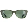 Ray-Ban Rectangle^Sunglasses New Wayfarer 2132 646531 Rubber Military Green on B