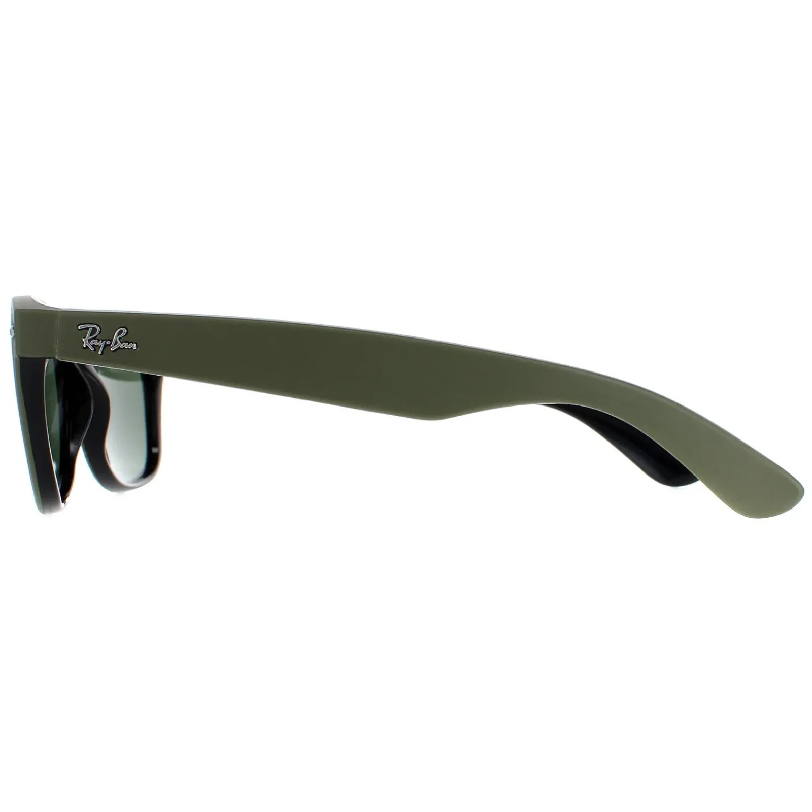 Ray-Ban Rectangle^Sunglasses New Wayfarer 2132 646531 Rubber Military Green on B